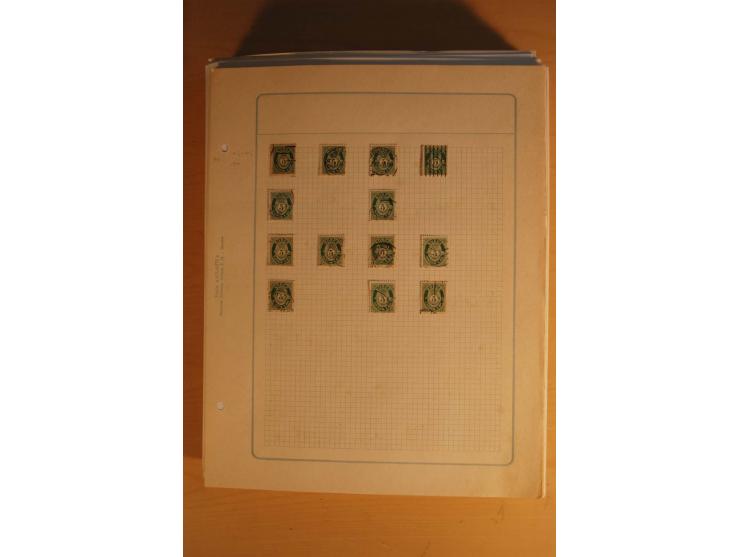 1855/1999, gestempelte Sammlung mit Doubletten auf selbstgestalteten Blättern in 2 Alben