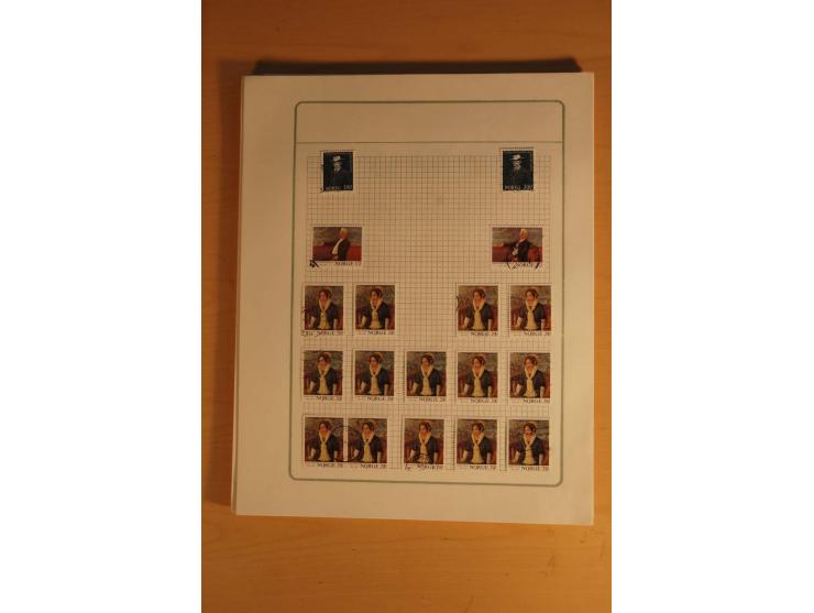 1855/1999, gestempelte Sammlung mit Doubletten auf selbstgestalteten Blättern in 2 Alben