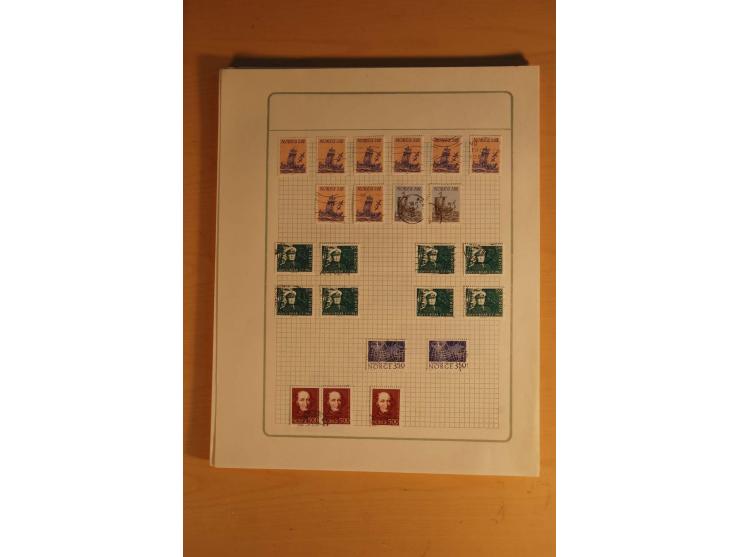 1855/1999, gestempelte Sammlung mit Doubletten auf selbstgestalteten Blättern in 2 Alben