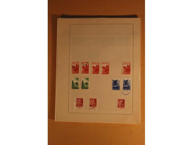 1855/1999, gestempelte Sammlung mit Doubletten auf selbstgestalteten Blättern in 2 Alben