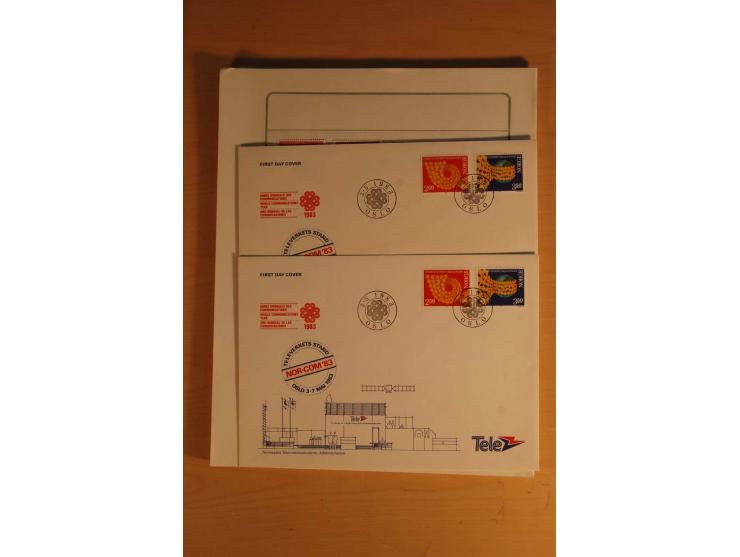 1855/1999, gestempelte Sammlung mit Doubletten auf selbstgestalteten Blättern in 2 Alben