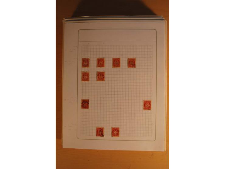 1855/1999, gestempelte Sammlung mit Doubletten auf selbstgestalteten Blättern in 2 Alben