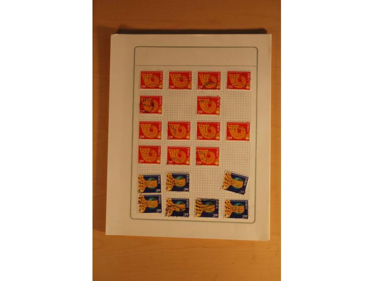 1855/1999, gestempelte Sammlung mit Doubletten auf selbstgestalteten Blättern in 2 Alben