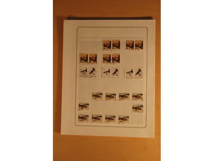 1855/1999, gestempelte Sammlung mit Doubletten auf selbstgestalteten Blättern in 2 Alben