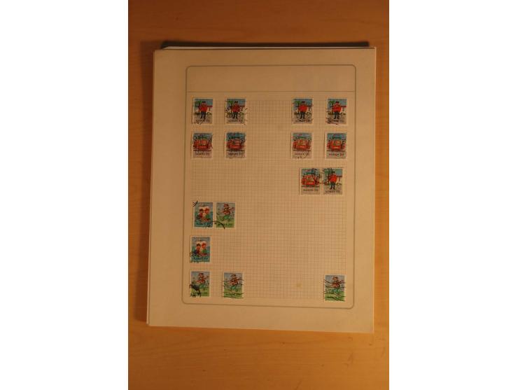 1855/1999, gestempelte Sammlung mit Doubletten auf selbstgestalteten Blättern in 2 Alben