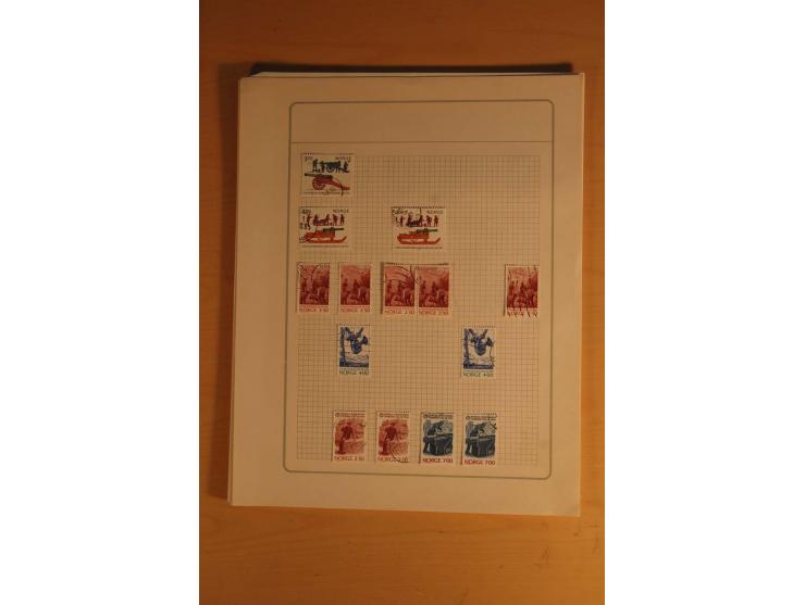 1855/1999, gestempelte Sammlung mit Doubletten auf selbstgestalteten Blättern in 2 Alben