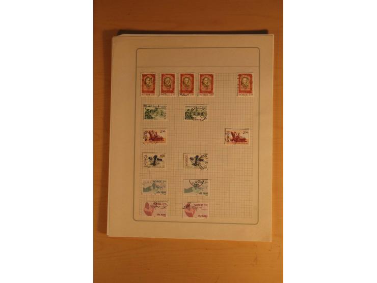 1855/1999, gestempelte Sammlung mit Doubletten auf selbstgestalteten Blättern in 2 Alben