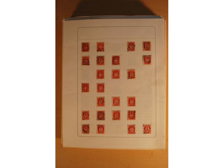 1855/1999, gestempelte Sammlung mit Doubletten auf selbstgestalteten Blättern in 2 Alben