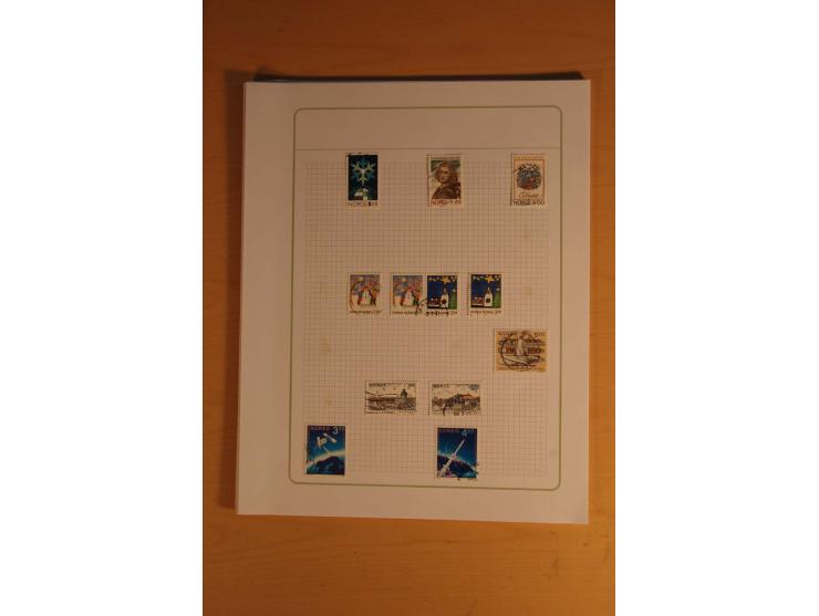 1855/1999, gestempelte Sammlung mit Doubletten auf selbstgestalteten Blättern in 2 Alben