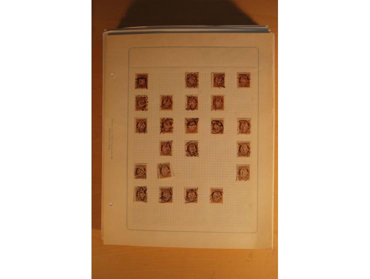 1855/1999, gestempelte Sammlung mit Doubletten auf selbstgestalteten Blättern in 2 Alben