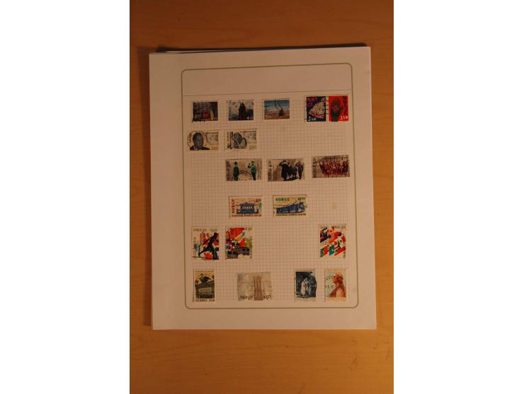 1855/1999, gestempelte Sammlung mit Doubletten auf selbstgestalteten Blättern in 2 Alben
