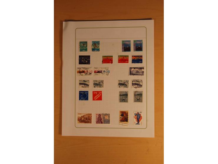 1855/1999, gestempelte Sammlung mit Doubletten auf selbstgestalteten Blättern in 2 Alben
