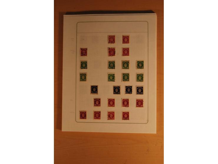 1855/1999, gestempelte Sammlung mit Doubletten auf selbstgestalteten Blättern in 2 Alben