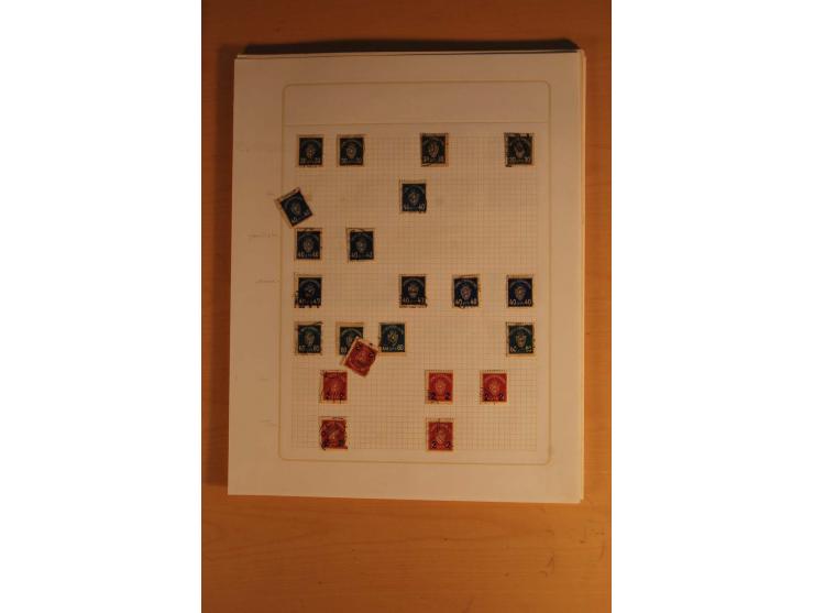 1855/1999, gestempelte Sammlung mit Doubletten auf selbstgestalteten Blättern in 2 Alben