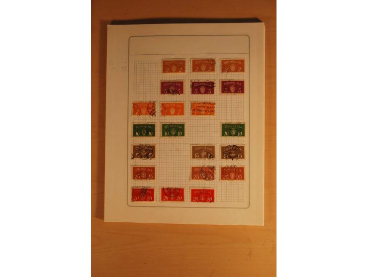 1855/1999, gestempelte Sammlung mit Doubletten auf selbstgestalteten Blättern in 2 Alben