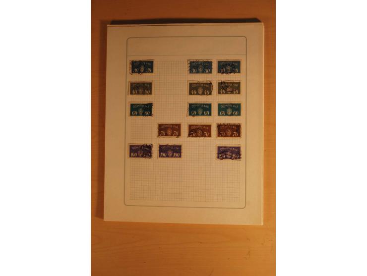 1855/1999, gestempelte Sammlung mit Doubletten auf selbstgestalteten Blättern in 2 Alben