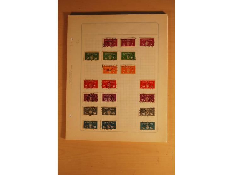 1855/1999, gestempelte Sammlung mit Doubletten auf selbstgestalteten Blättern in 2 Alben