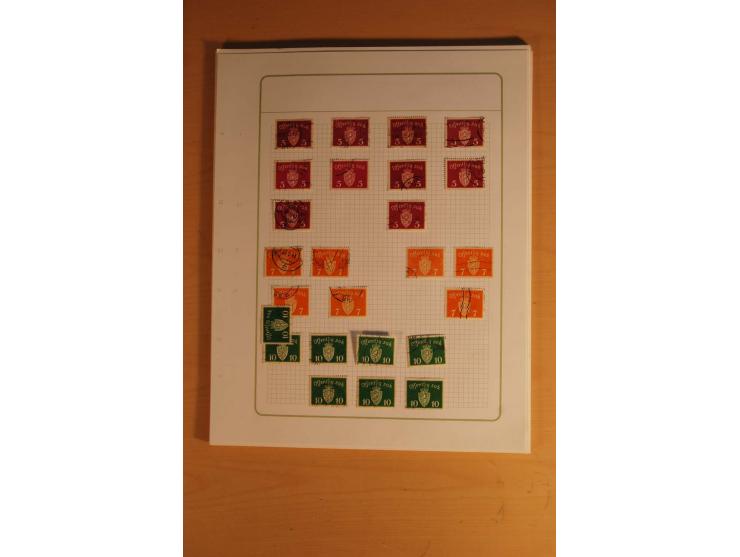 1855/1999, gestempelte Sammlung mit Doubletten auf selbstgestalteten Blättern in 2 Alben