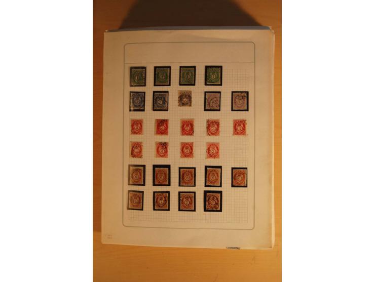 1855/1999, gestempelte Sammlung mit Doubletten auf selbstgestalteten Blättern in 2 Alben