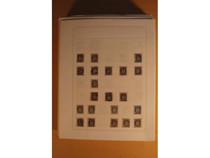 1855/1999, gestempelte Sammlung mit Doubletten auf selbstgestalteten Blättern in 2 Alben