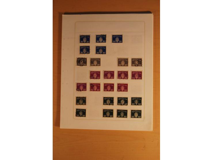 1855/1999, gestempelte Sammlung mit Doubletten auf selbstgestalteten Blättern in 2 Alben