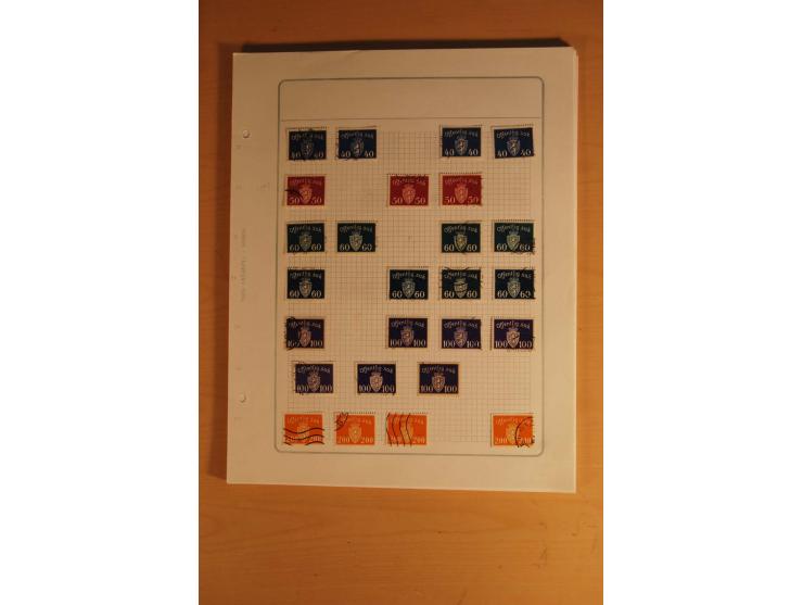 1855/1999, gestempelte Sammlung mit Doubletten auf selbstgestalteten Blättern in 2 Alben