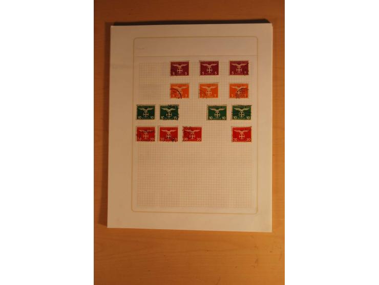 1855/1999, gestempelte Sammlung mit Doubletten auf selbstgestalteten Blättern in 2 Alben