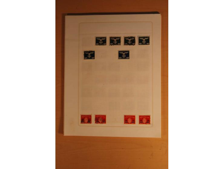 1855/1999, gestempelte Sammlung mit Doubletten auf selbstgestalteten Blättern in 2 Alben