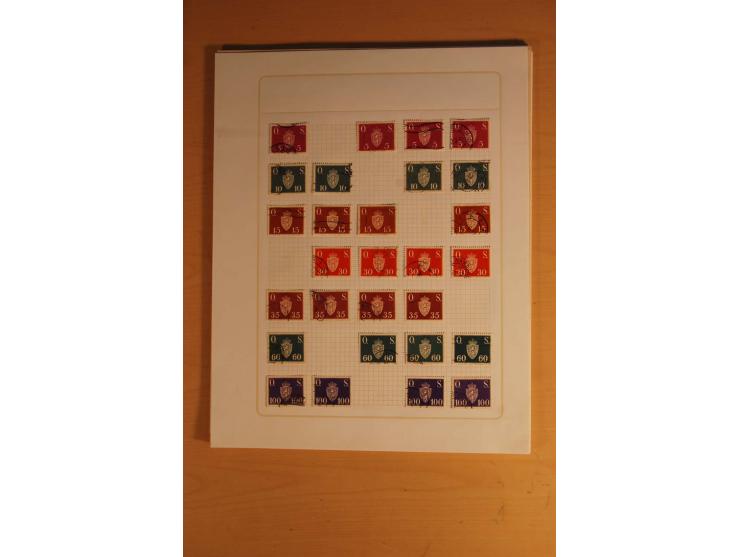 1855/1999, gestempelte Sammlung mit Doubletten auf selbstgestalteten Blättern in 2 Alben