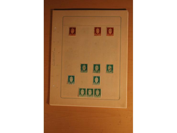 1855/1999, gestempelte Sammlung mit Doubletten auf selbstgestalteten Blättern in 2 Alben
