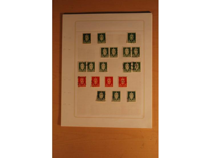 1855/1999, gestempelte Sammlung mit Doubletten auf selbstgestalteten Blättern in 2 Alben