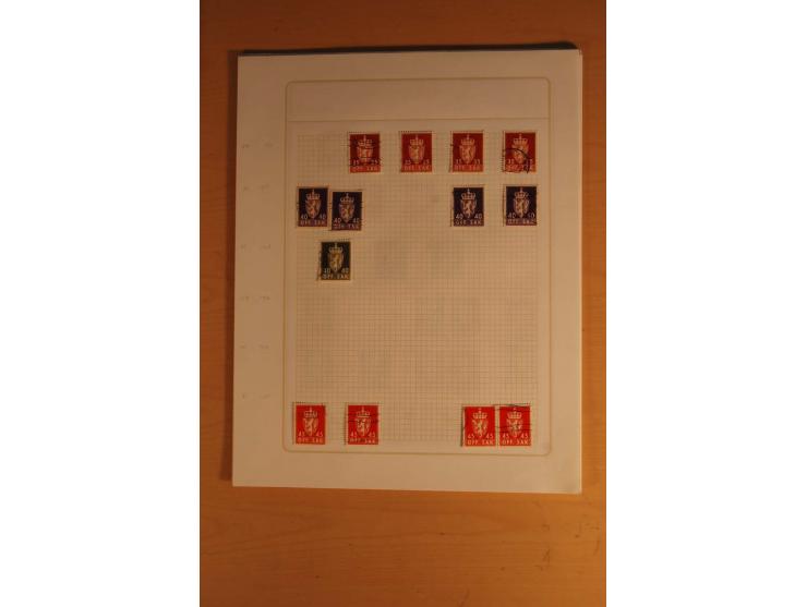 1855/1999, gestempelte Sammlung mit Doubletten auf selbstgestalteten Blättern in 2 Alben
