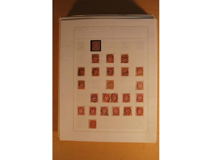 1855/1999, gestempelte Sammlung mit Doubletten auf selbstgestalteten Blättern in 2 Alben