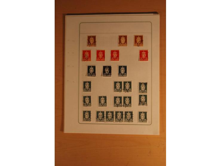 1855/1999, gestempelte Sammlung mit Doubletten auf selbstgestalteten Blättern in 2 Alben