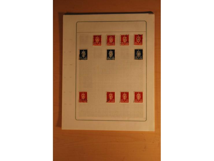 1855/1999, gestempelte Sammlung mit Doubletten auf selbstgestalteten Blättern in 2 Alben