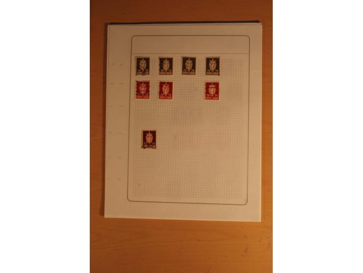 1855/1999, gestempelte Sammlung mit Doubletten auf selbstgestalteten Blättern in 2 Alben