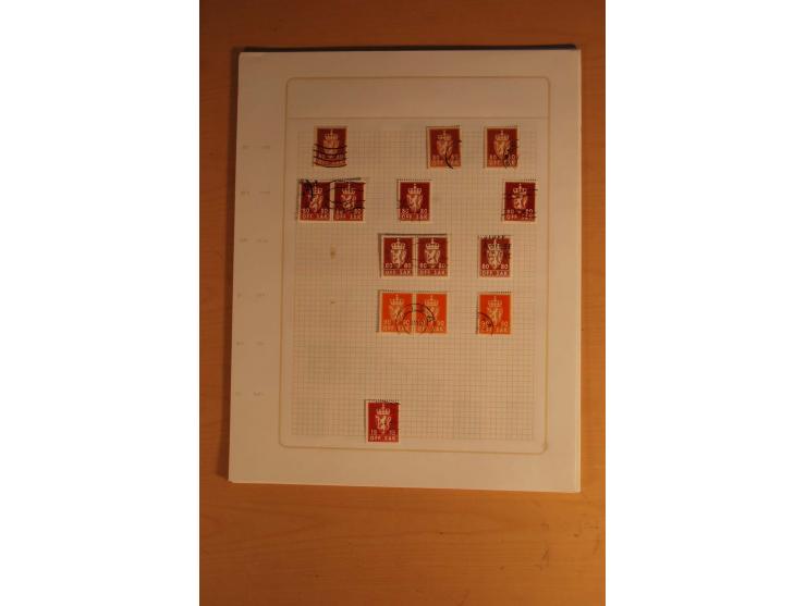 1855/1999, gestempelte Sammlung mit Doubletten auf selbstgestalteten Blättern in 2 Alben