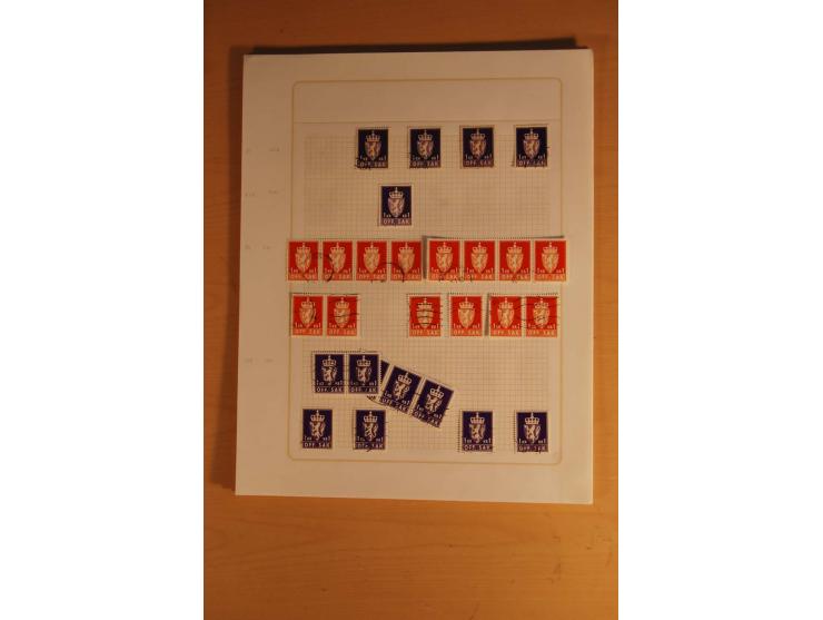 1855/1999, gestempelte Sammlung mit Doubletten auf selbstgestalteten Blättern in 2 Alben