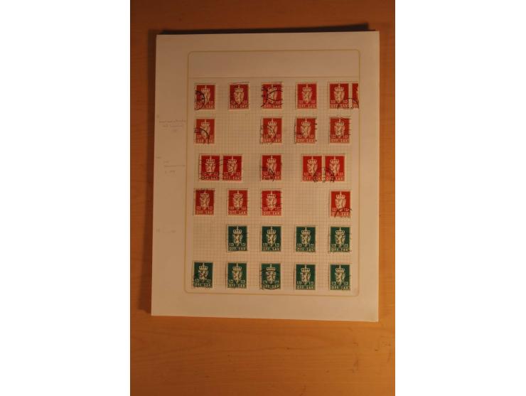 1855/1999, gestempelte Sammlung mit Doubletten auf selbstgestalteten Blättern in 2 Alben