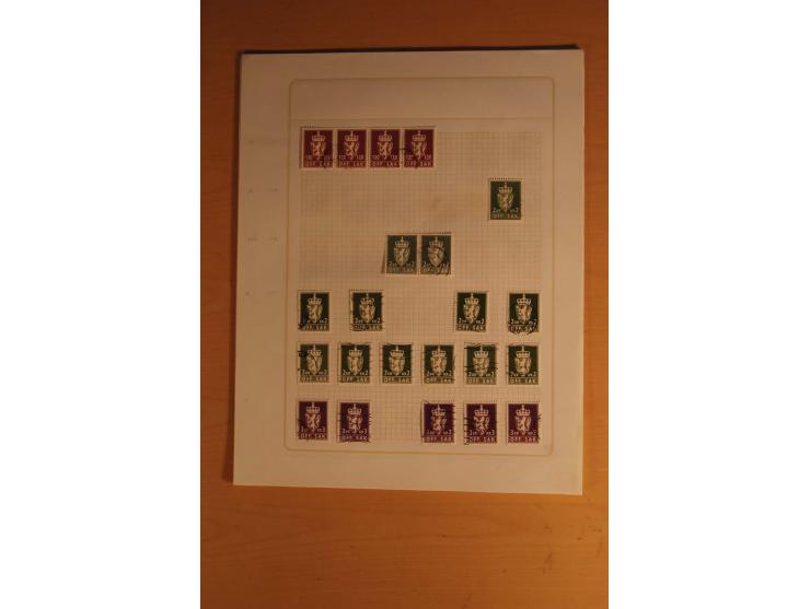 1855/1999, gestempelte Sammlung mit Doubletten auf selbstgestalteten Blättern in 2 Alben