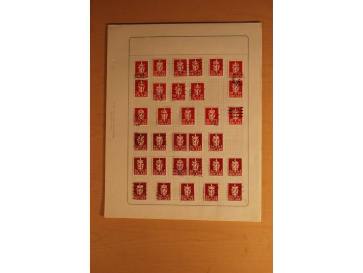 1855/1999, gestempelte Sammlung mit Doubletten auf selbstgestalteten Blättern in 2 Alben