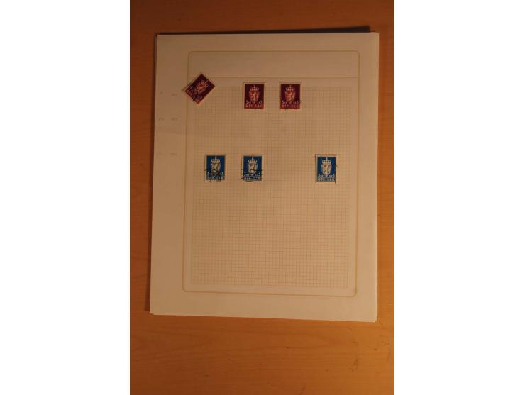 1855/1999, gestempelte Sammlung mit Doubletten auf selbstgestalteten Blättern in 2 Alben