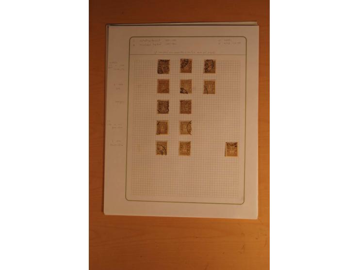 1855/1999, gestempelte Sammlung mit Doubletten auf selbstgestalteten Blättern in 2 Alben