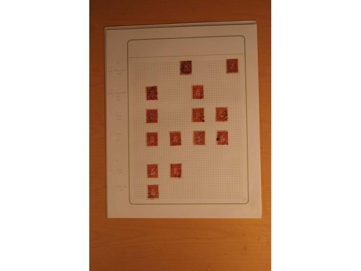 1855/1999, gestempelte Sammlung mit Doubletten auf selbstgestalteten Blättern in 2 Alben