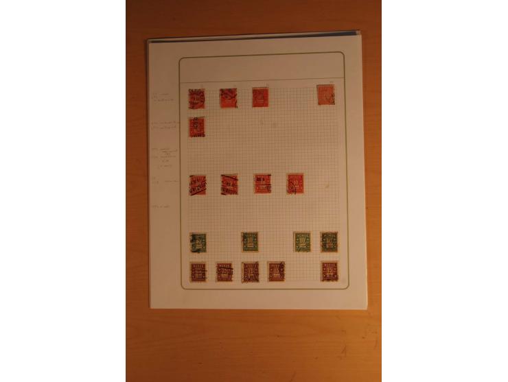 1855/1999, gestempelte Sammlung mit Doubletten auf selbstgestalteten Blättern in 2 Alben
