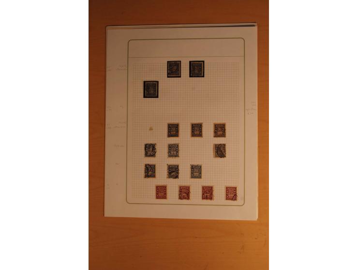 1855/1999, gestempelte Sammlung mit Doubletten auf selbstgestalteten Blättern in 2 Alben