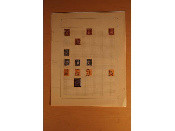 1855/1999, gestempelte Sammlung mit Doubletten auf selbstgestalteten Blättern in 2 Alben