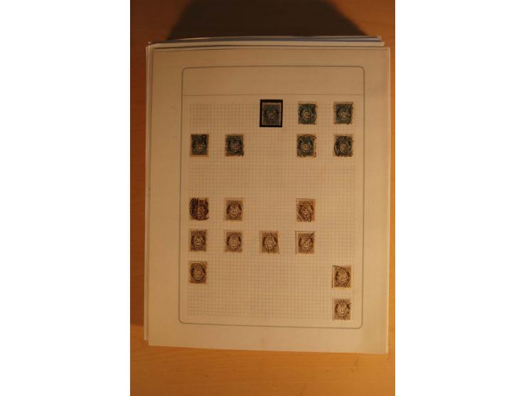 1855/1999, gestempelte Sammlung mit Doubletten auf selbstgestalteten Blättern in 2 Alben