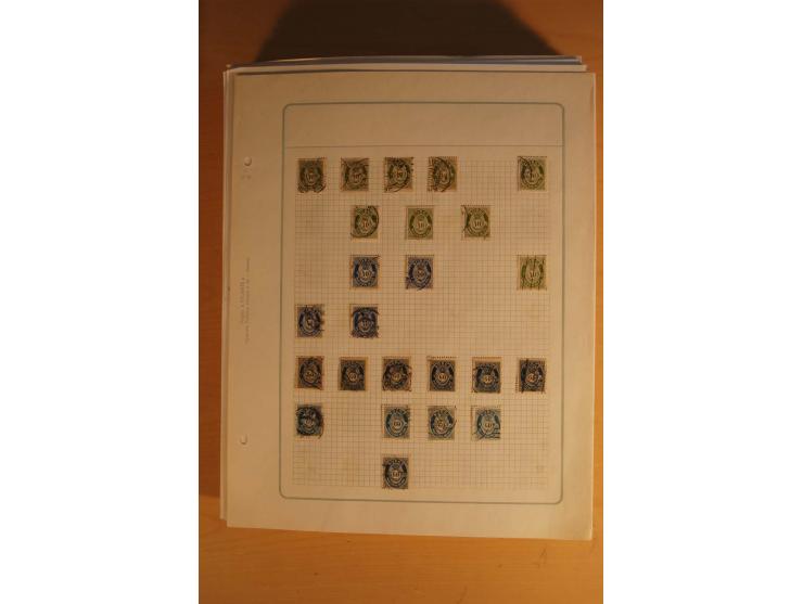 1855/1999, gestempelte Sammlung mit Doubletten auf selbstgestalteten Blättern in 2 Alben