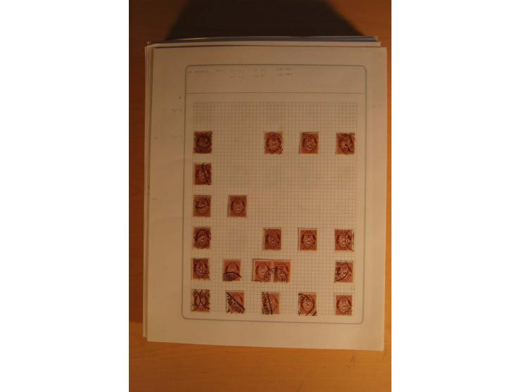 1855/1999, gestempelte Sammlung mit Doubletten auf selbstgestalteten Blättern in 2 Alben